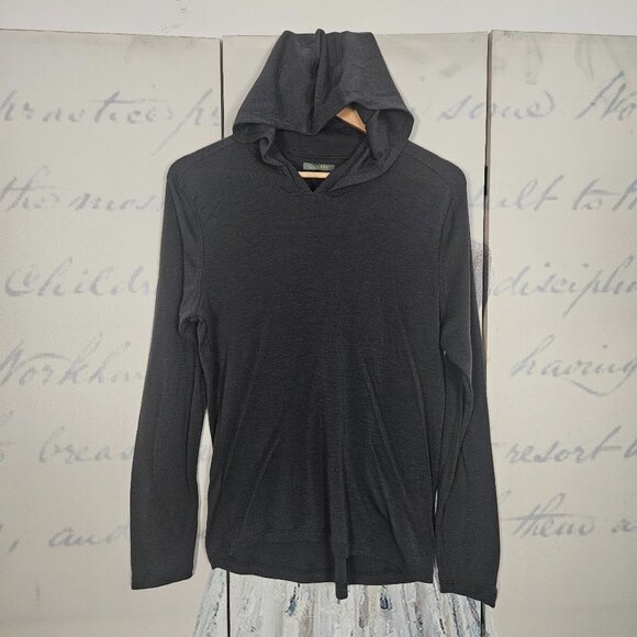 Olivers Men's Porter Hoodie Gray Size Medium Pullover 100% Merino Wool - Picture 2 of 8